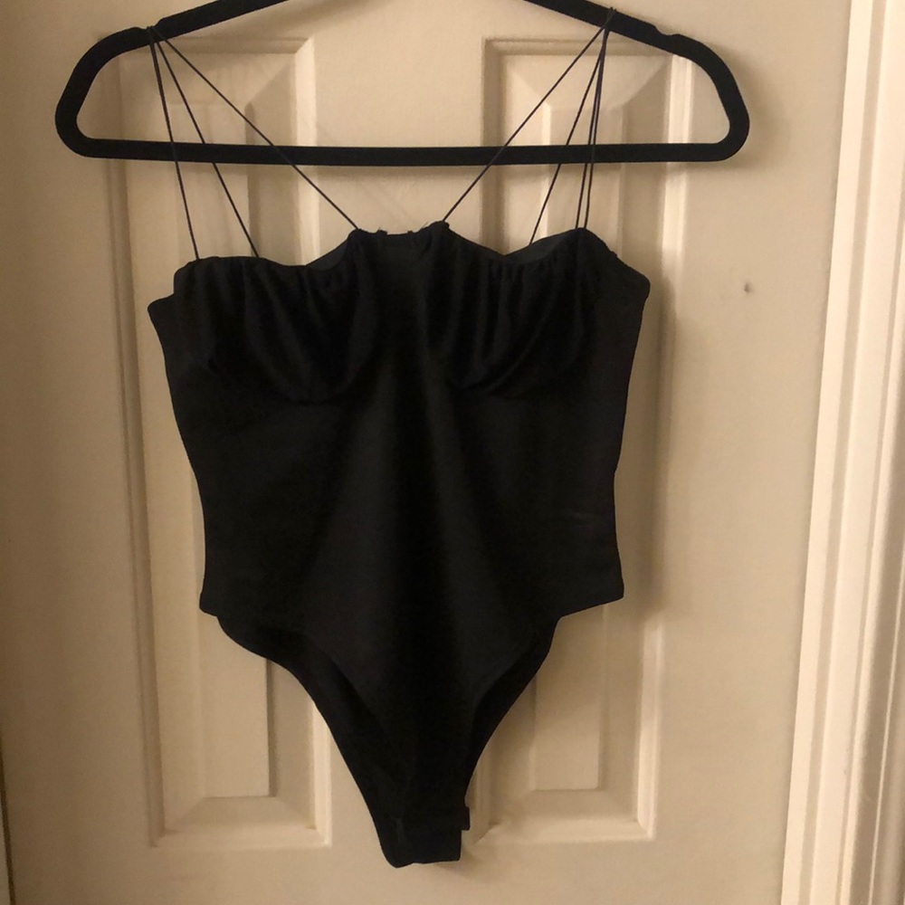 *SOLD* Black boutique bodysuit L large